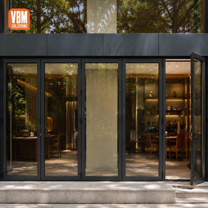 Commercial Aluminum Glass Folding Door for Restaurants
