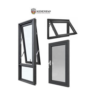 AS2047 CE Certified Thermal Break Aluminum Casement Window Awning Window Double Glazed Windproof Waterproof For Australian Villa