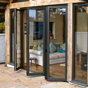 Thermal Break Bifold Door Soundproof Door Exterior Hurricane Proof