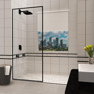 Customized Bathroom Aluminium Clear Tempered Glass Shower Door Waterproof Shower Glass Partition