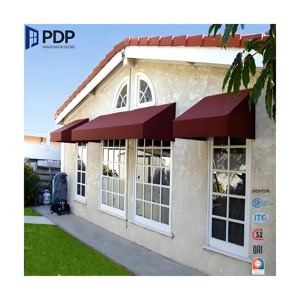 PDP Steel & Copper French Awning Window with Minimalist Design Customized Colors & Sizes Waterproof for Exterior Use