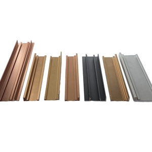 Anodized Brushed Aluminum Metal Frame Profiles